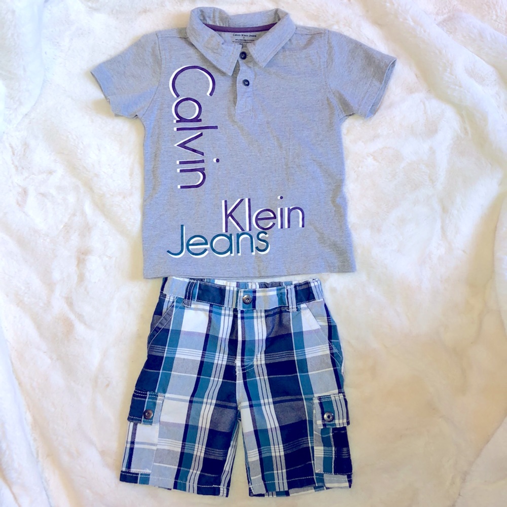 New (NWOT) Calvin Klein Short Set 4T